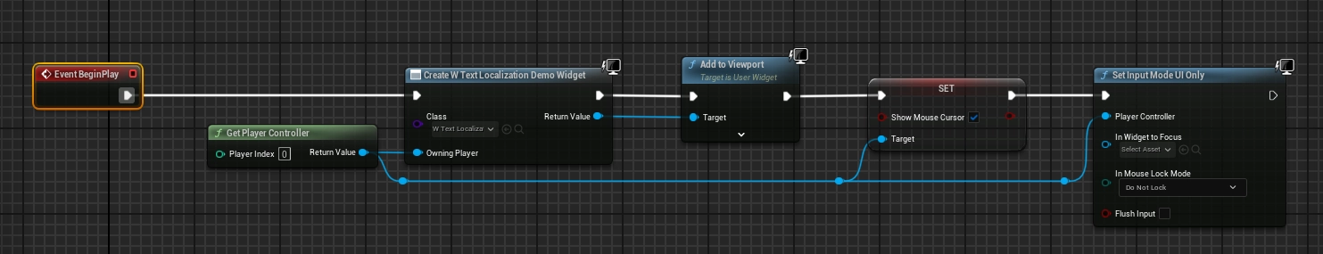 Level blueprint to spawn our debug widget